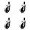 Service Caster 4 Inch Thermoplastic Rubber Wheel 1-7/8 Inch Expanding Stem Caster SCC, 4PK SCC-EX05S410-TPRS-178-4 - alternate 2